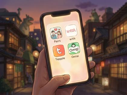 複数のマッチングアプリのアイコンが並んだスマホ画面のイメージ