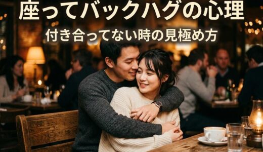 座ってバックハグの心理とは？名前・やり方・付き合ってない時の見極め方まで解説