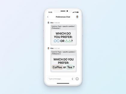 メッセージのやり取り画面イメージ、吹き出しが並ぶスマホ画面、800×600