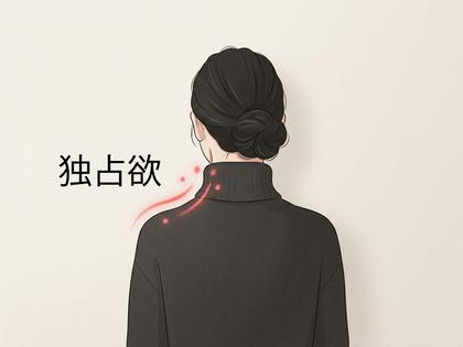 首筋にキスマークが残る女性がタートルネックを着ようとしているシーン