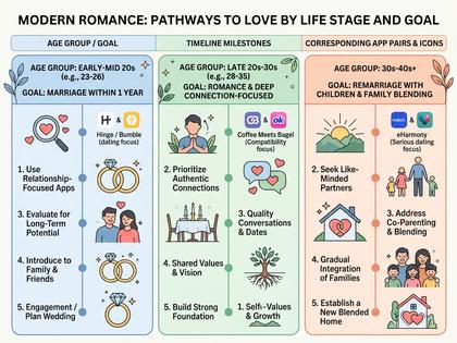 年代別におすすめの婚活アプリ組み合わせをまとめた表のイメージ 800×600